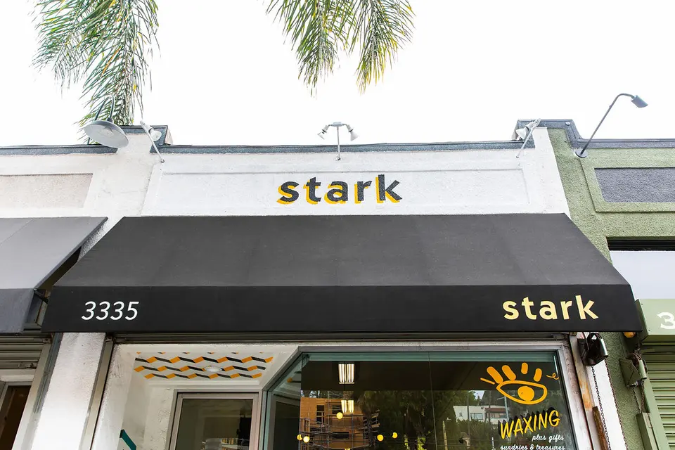 Stark Studio storefront and awning in Silver Lake